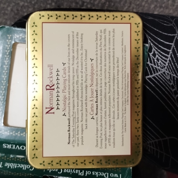 New 1996 Santa playing cards two decks in collectable tin limited edition - Picture 5 of 8